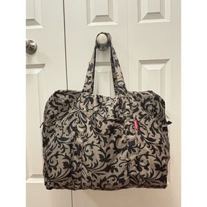 NWT Reisenthel Damask Print Mini Maxi Touring Bag Large  Brown Cream 19x16x8